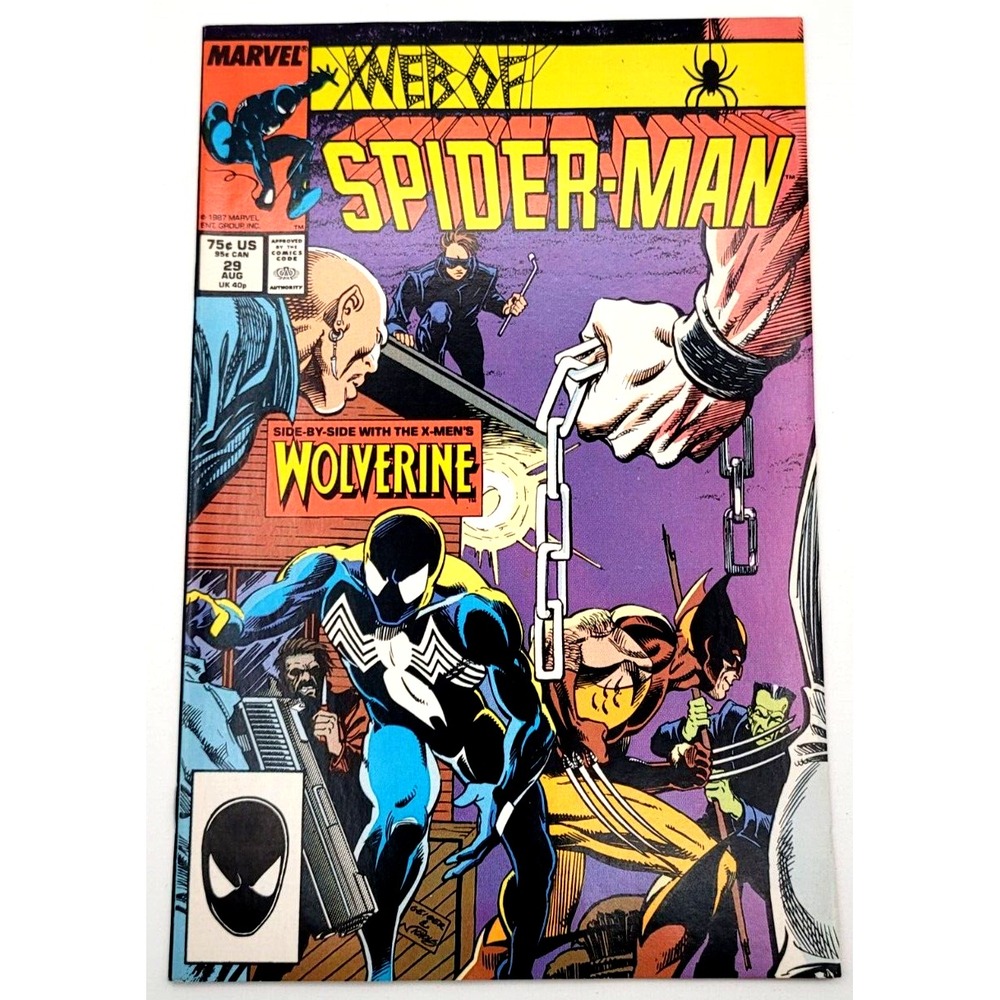 WEB OF SPIDER-MAN #29 (1987) / VF/NM / WOLVERINE BLACK SUIT SPIDEY MARVEL COMICS